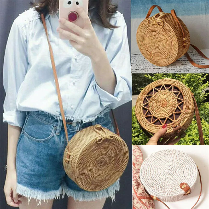 Женская сумка через плечо из ротанга Boho Классическая Летняя 2019|Сумки с ручками| |