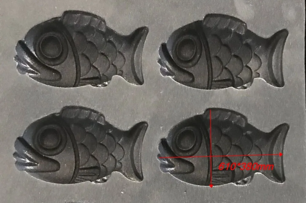 Стоимость 110 В 220 в мини-машина для приготовления Taiyaki, вафельница с золотой рыбкой, 18 шт./тарелка