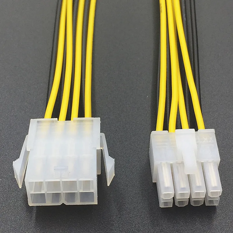 Удлинительный кабель 18 см 8 контактов ATX 12 В для ЦП EPS P4 8-контактный провод 18AWG