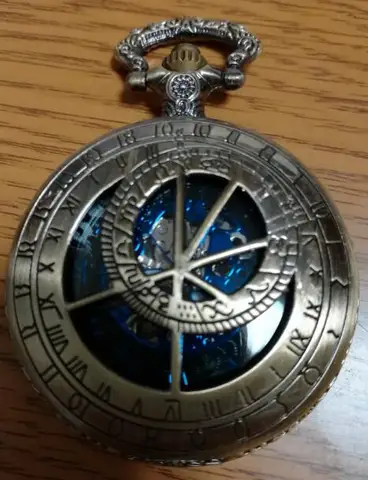 Винтажные бронзовые карманные часы стимпанк с римским циферблатом, механические часы с ручным механизмом, подарок для мужчин и женщин с цепочкой