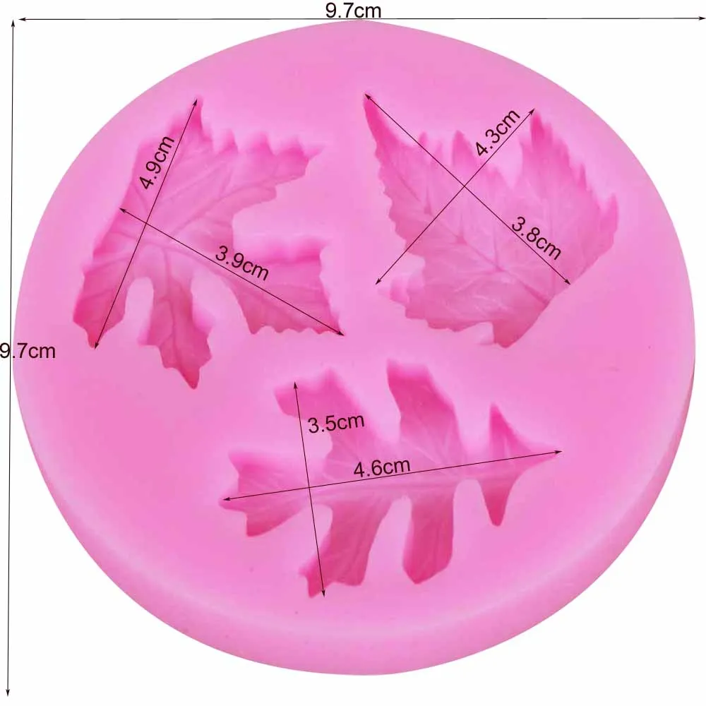 Софрония 1 шт. часы-браслет из клена и пион! Силиконовая форма для жилок в 3D