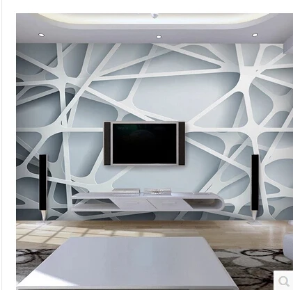 Абстрактная настенная бумага для гостиной офиса 3D обои однотонная белая
