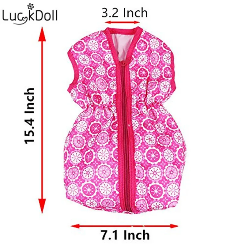 Кукла спальный мешок Fit18-inch Американский 43 см Кукла одежда аксессуары, лучший рождественский подарок для детей