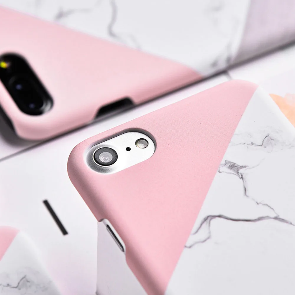 Мраморный чехол TOMKAS для iPhone 7 8 6 6S Plus телефона s Роскошный Жесткий на заднюю панель