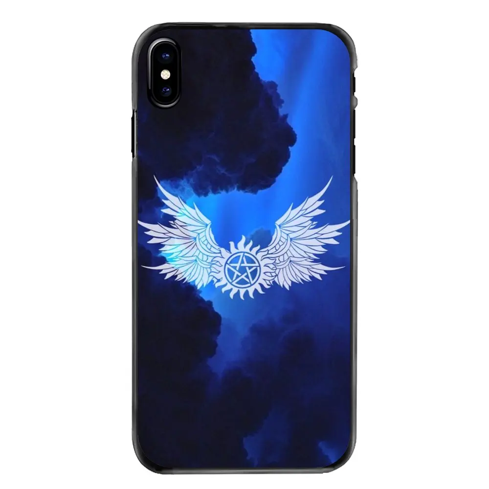 For Samsung Galaxy A3 A5 A7 A8 J1 J2 J3 J5 J7 Prime 2015 2016 2017 Plastic Black Cover Case Supernatural TV Show Quotes logo Art |