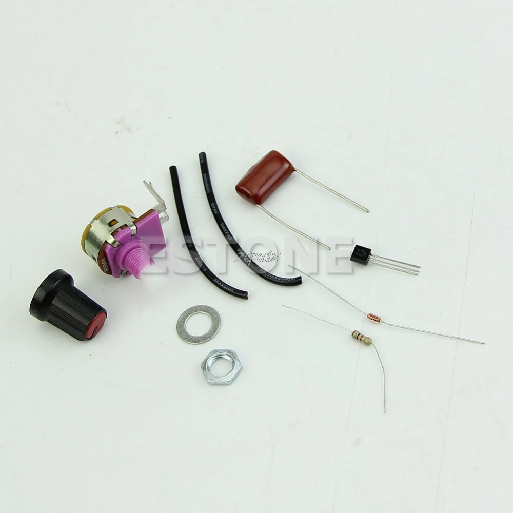 100 Вт модуль диммера с переключателем регулировки скорости DIY набор компонентов