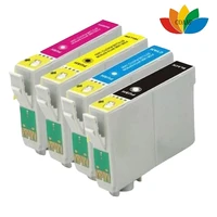 4 printer ink cartridges replace for t1281 t1282 t1283 t1284 t1285 for stylus sx425w s22 sx125 sx130 sx230 sx235w