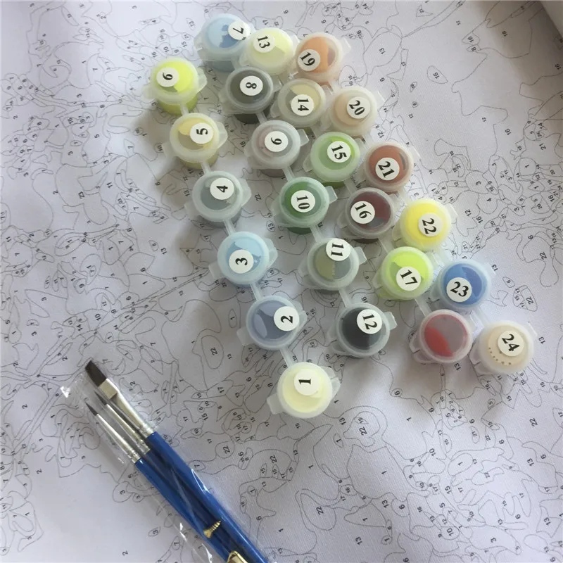 Цифровая картина маслом украшение на холсте по номерам деревьев для гостиной |