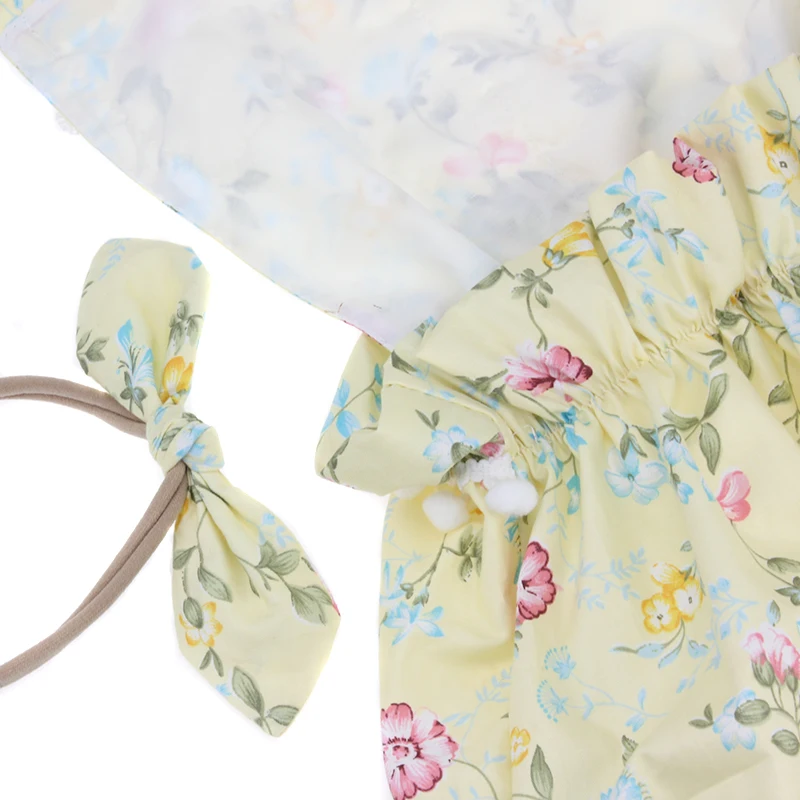 Новинка 2017 года 100% хлопок Детский комбинезон для малышей с цветочным рисунком