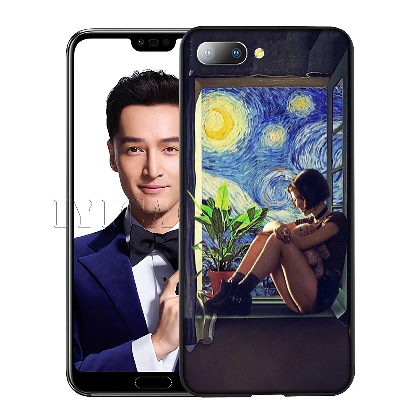 Силиконовый мягкий чехол IYICAO Leon и Matilda для Huawei Y7 Y6 Prime Y9 2018 Honor 8C 8X 8 9 10 Lite 6A 7C 7X 7A