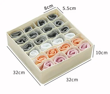 Socks box LOAAO стирающиеся носки коробка Домашний бюстгальтер коробка для хранения Ящики нижнее белье Органайзер коробка Галстук Органайзер хранения носков держатель - Цвет: Socks box