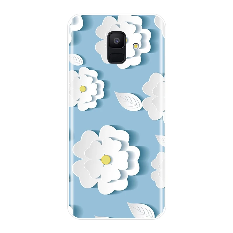 Мягкий силиконовый чехол из ТПУ для Samsung Galaxy A6 A7 A8 2018 A3 A5 2016 2017 задняя крышка с