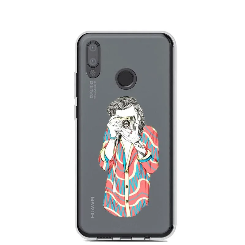 Мягкий чехол для Huawei P8 Lite P9 Plus P10 P20 Pro с надписью One Direction tattoos Treat People With
