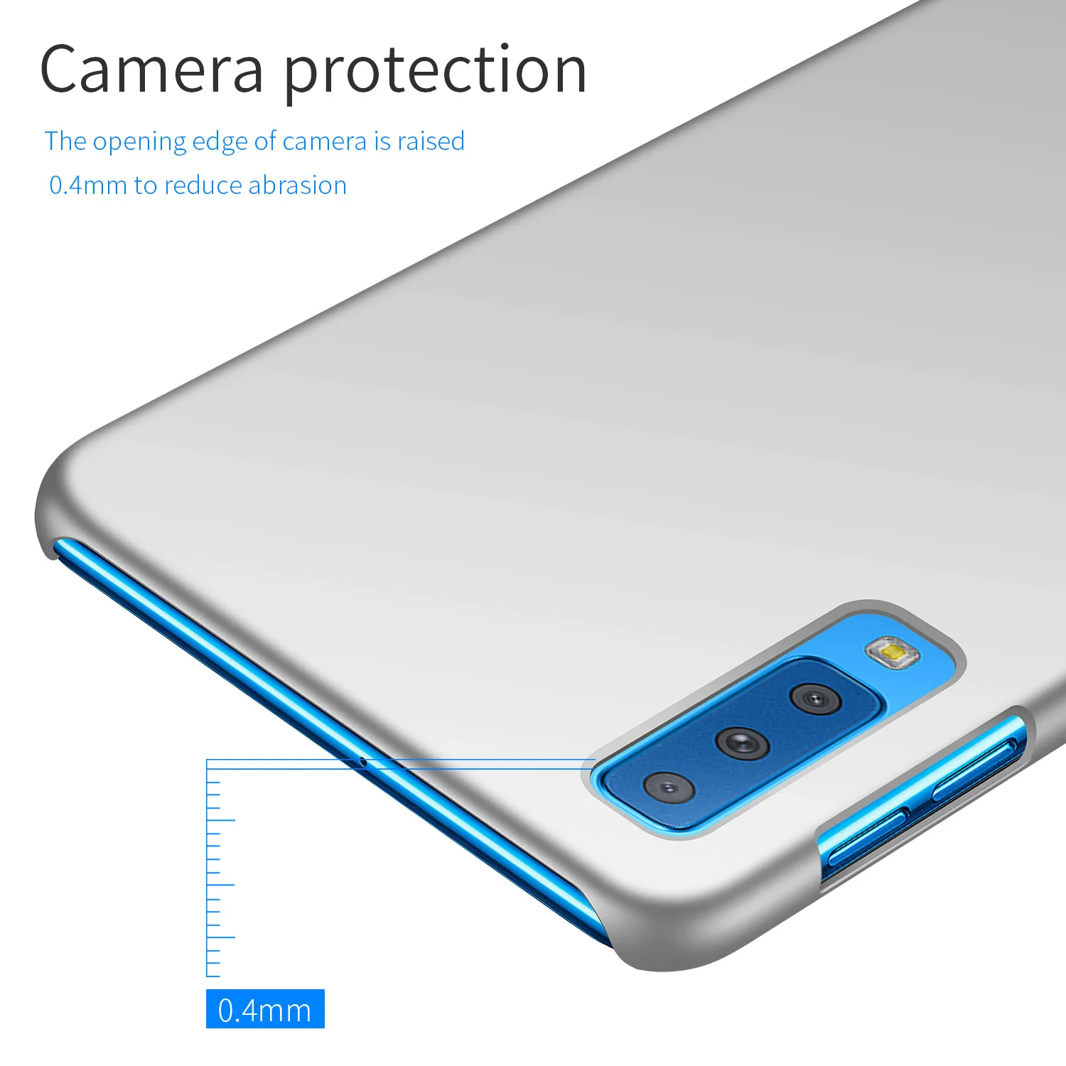 Для Samsung Galaxy A7 2018 чехол роскошный высококачественный Жесткий ПК Тонкий матовый