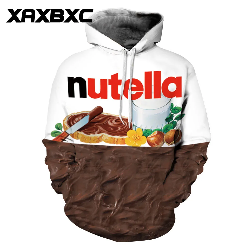 Новый 061 на осень с изображением шоколадной пасты Nutella 3D печатных Женская