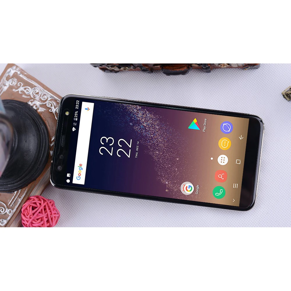Смартфон Blackview S8 отпечатков пальцев OTG 5 7 ''HD + 18:9 экран 4 Гб 64 четыре камеры