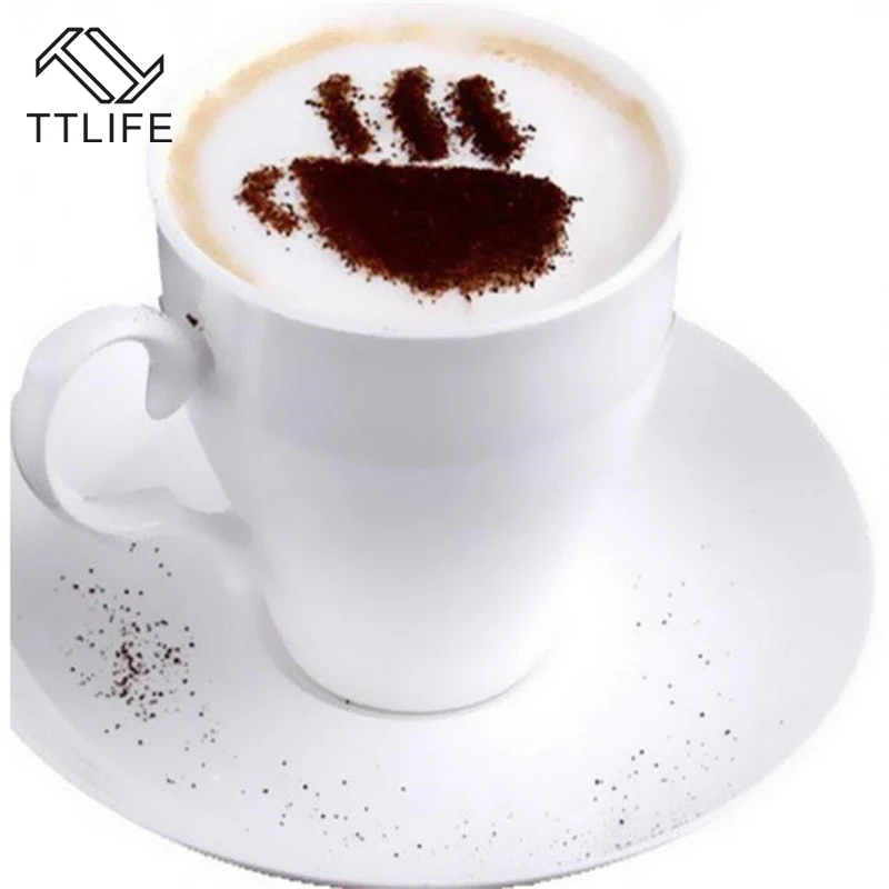 TTLIFE 16 шт Торт тряпка шаблоны трафареты кофе латте капучино бариста Потяните
