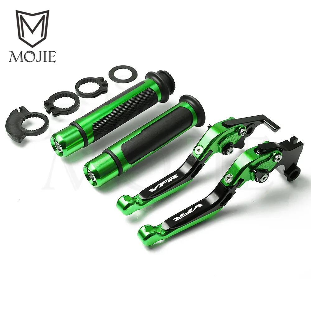Black Green Для Honda VFR800 Fi W1 VFR 800 1998-2001 1999 2000 МОТОЦИКЛ ЧПУ Регулируемая Складная расширение тормозной рычаг сцепления ручками - Цвет: Black Green