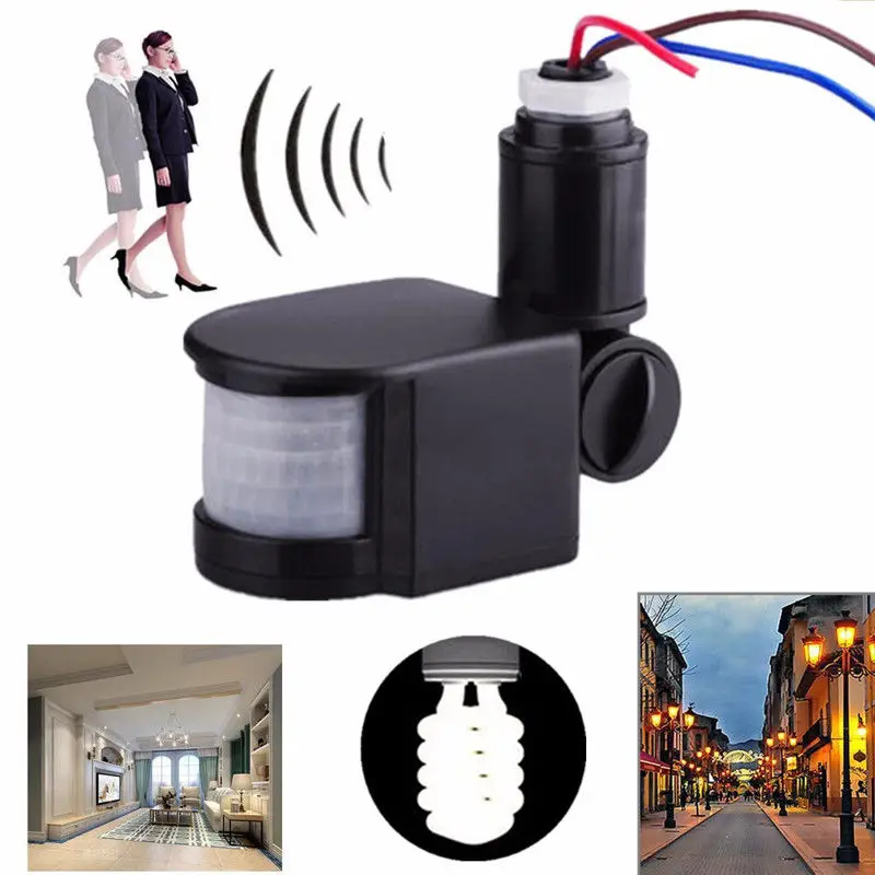 Motion Sensor Wall Switch 85V~260V Detector Automatic Infrared PIR 180 Degree Rotating Outdoor Timer Light | Обустройство дома