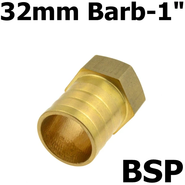 Латунный шлангный фитинг 16 мм 19 мм 25 мм 32 мм колючий хвост " BSP DN25 гнездовой резьбовой соединитель Соединительный медный Соединительный адаптер - Цвет: 32mm Barb-1