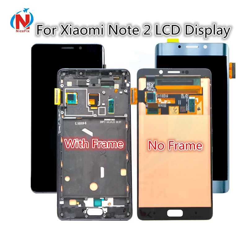 Для Xiaomi Mi Note 2 ЖК-дисплей сенсорный экран дигитайзер в сборе с рамкой для 5 7 &quotXiaomi