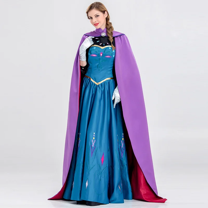 Снежная королева замороженный костюм Анны платье принцессы Эльзы|Костюмы из
