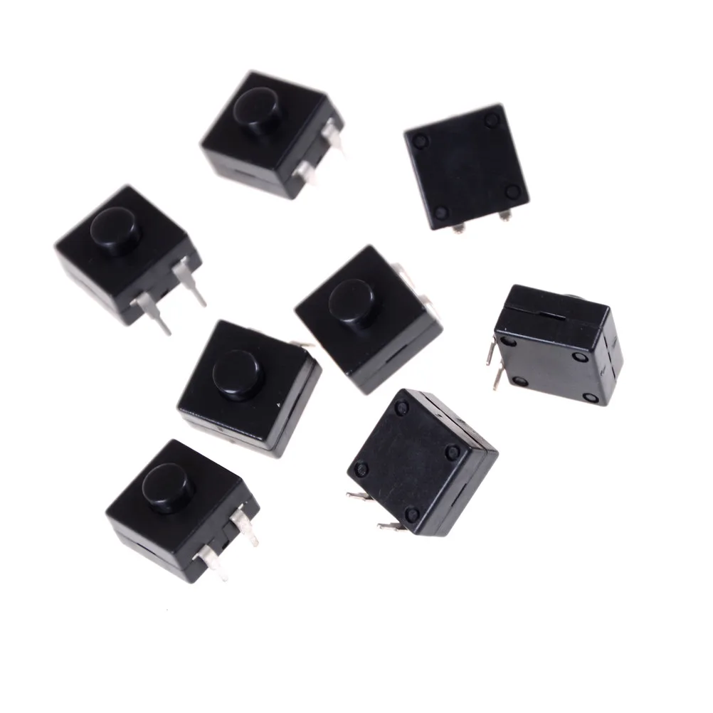 10 шт. Тактильный кнопочный мини переключатель 12x12x9 мм|pcb push button switches|pcb switchpcb tactile