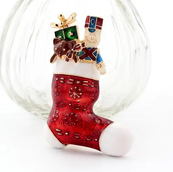 Новый 2015 полный дед мороз сеть брошь Pin рождественский подарок свадьба леди |