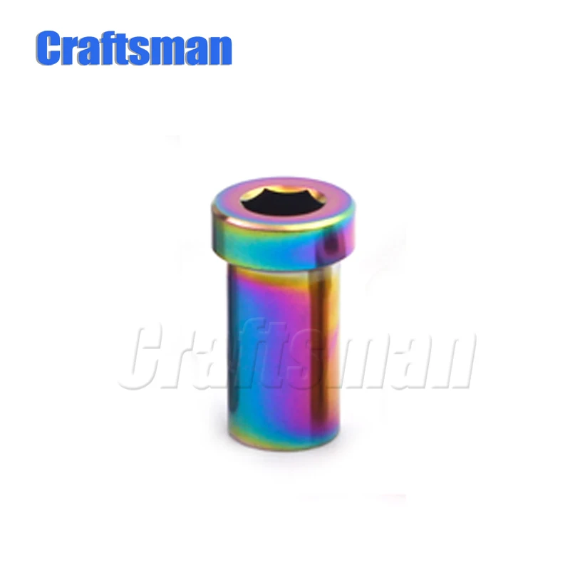 Rianbow Craftsman titanium Ti GR5 13 мм/15 мм/17 мм/23 мм/25 мм/33 мм встраиваемые велосипедные тормозные болты Зажимная гайка для MTB/шоссейного велосипеда - Цвет: Rianbow