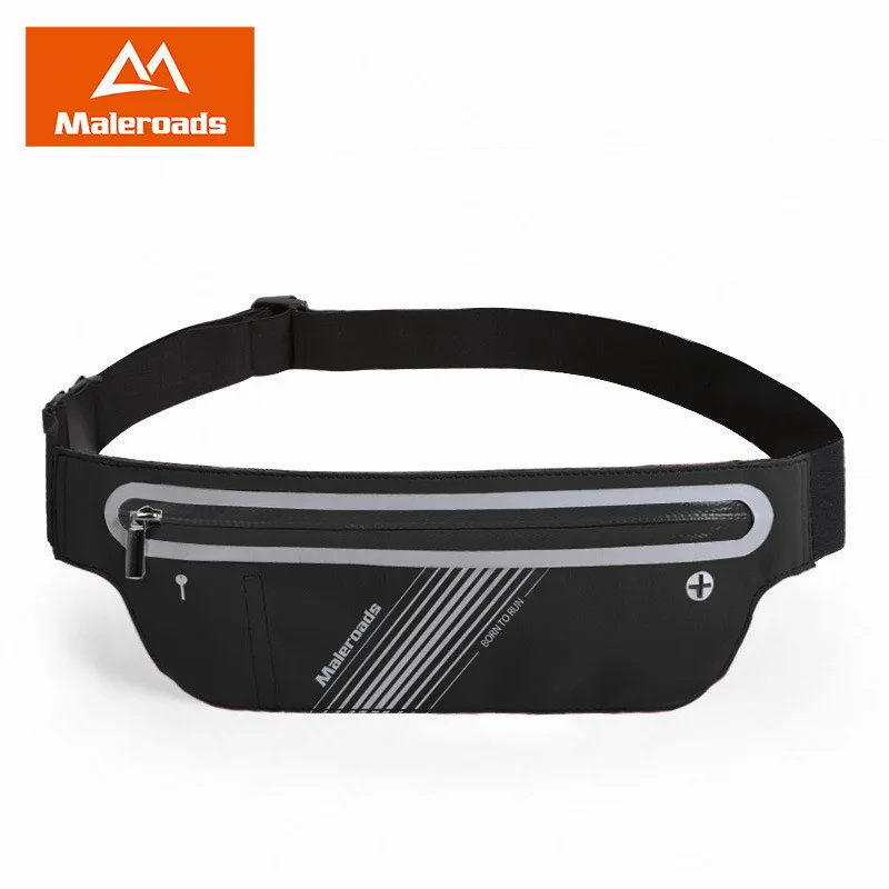 Поясная Сумка Maleroads для бега эластичный пояс Спортивная дышащая сумка легкая