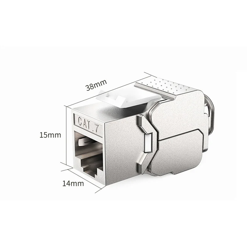 Модуль коммутационной панели Aucas Gigabit Cat7 Keystone RJ45 из цинкового сплава модульный