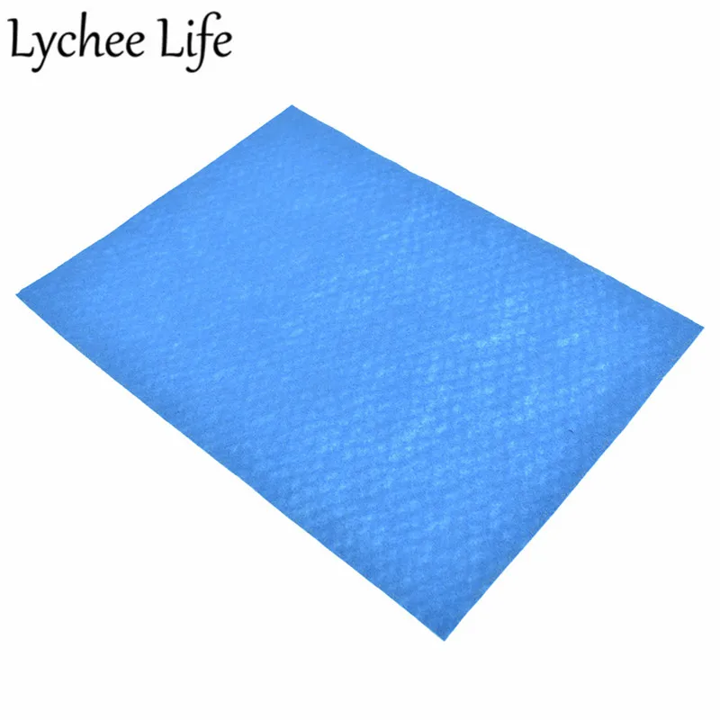 Lychee Life A4 1 мм Самоклеющаяся фетровая ткань сплошной цвет 29x21 см фетровая ткань ручной работы домашняя фабрика Швейные декоративные принадлежности - Цвет: 5