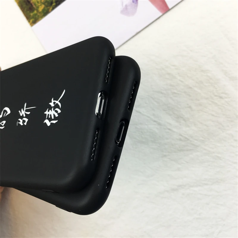 Забавный роскошный китайский персонаж черный чехол для Apple iPhone 5 5S SE 6 7 8
