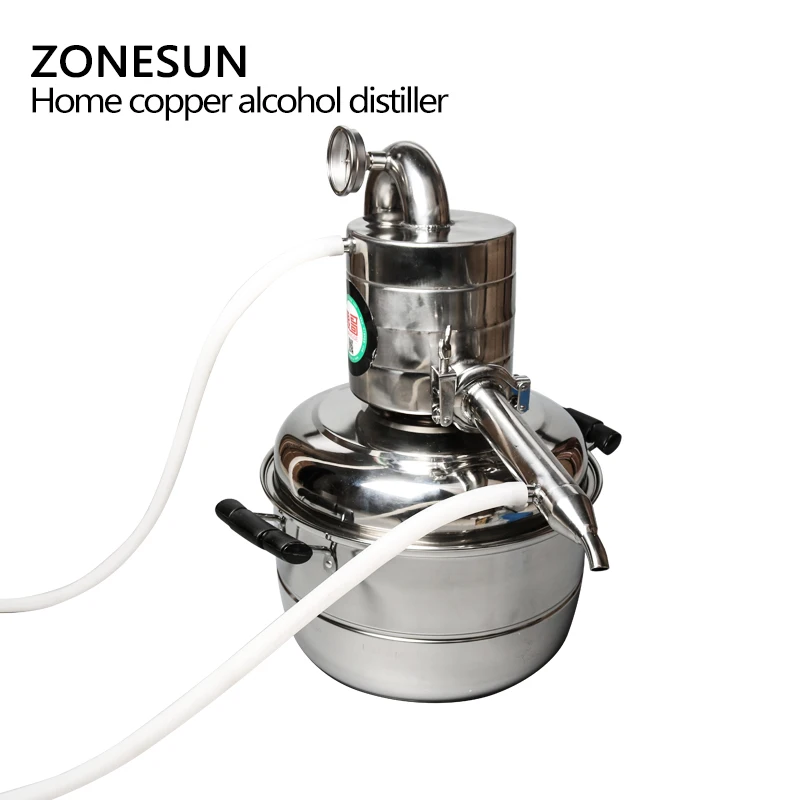 ZONESUN самодельный бойлер для дистилляции алкоголя из нержавеющей стали с лунным