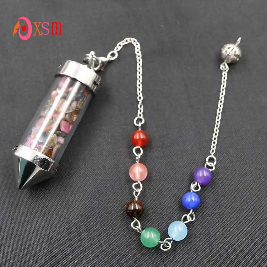 Xinshangmie Fashion Reiki раздавленные камни драгоценности 7 чакр каменная цепочка пирамида