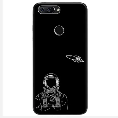 Чехол для ZTE V9 Роскошные Силиконовые чехлы из ТПУ телефона Vita Черная задняя