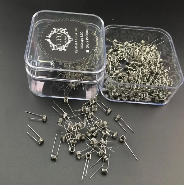 Leikidudu 100 шт атомайзер катушки 22 24 26 28 rda wick wire RDA RBA RTA испаритель против
