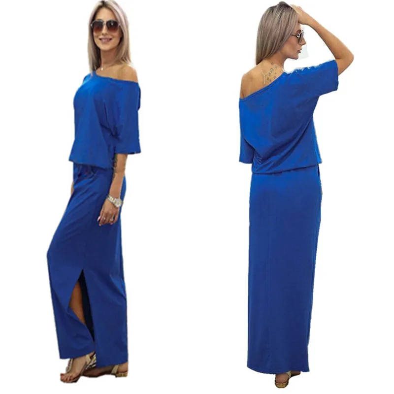 Для женщин летние длинные Бохо Макси платье пляжное Сарафан | Женская одежда