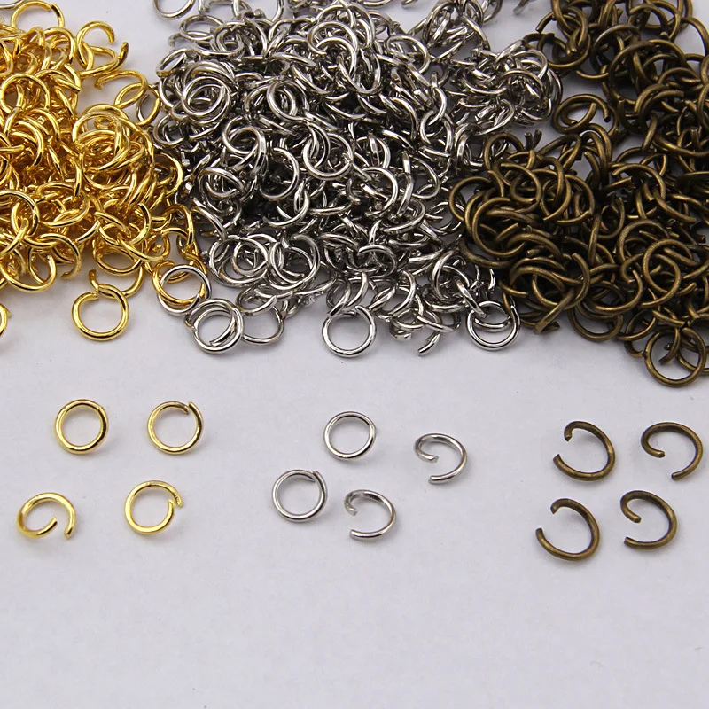 

6*0.7mm 1400Pcs(About 100G)Open Jump Rings For Jewelry Making,Iron Jewelry findings for DIY