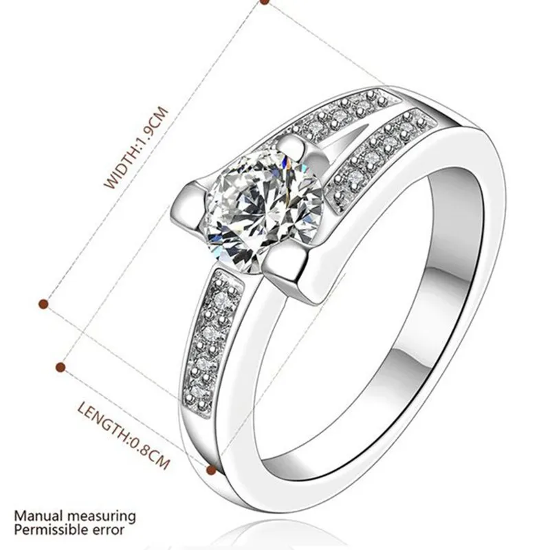 Посеребренная кольцо стерлингового серебра--Jewelry Кольцо заводские цены вставка
