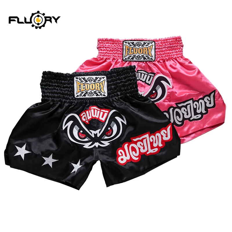 Шорты для бокса Fluory mtsf03 шорты muay thai с вышивкой новый дизайн|Боксерские трусы| |