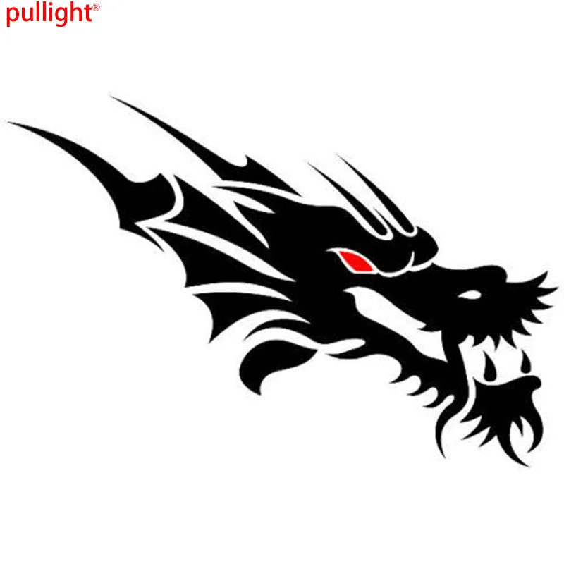 

Hell Sell Engine Cover Tribal Dragon Head Decal Sticker Motorbike Car Large