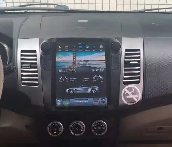10,4 ''вертикальный экран Tesla стиль Android 8,1 автомобильный DVD gps плеер для MITSUBISHI outlander 2006-2012 PX6 CARPLAY радио навигатор