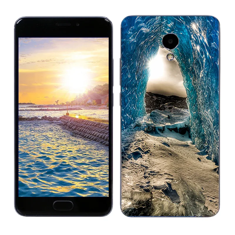 Чехол для Meizu M5 Note мягкий силиконовый чехол из ТПУ с изображением туманности Blue 5