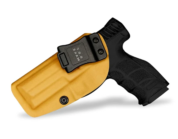 Yellow For Left B.B.F Make IWB Тактический KYDEX пистолет кобура на заказ подходит: HK VP9 SFP9-SF/TR внутри скрытый пояс для переноски кейс для пистолета Зажим для ремня - Цвет: Yellow For Left