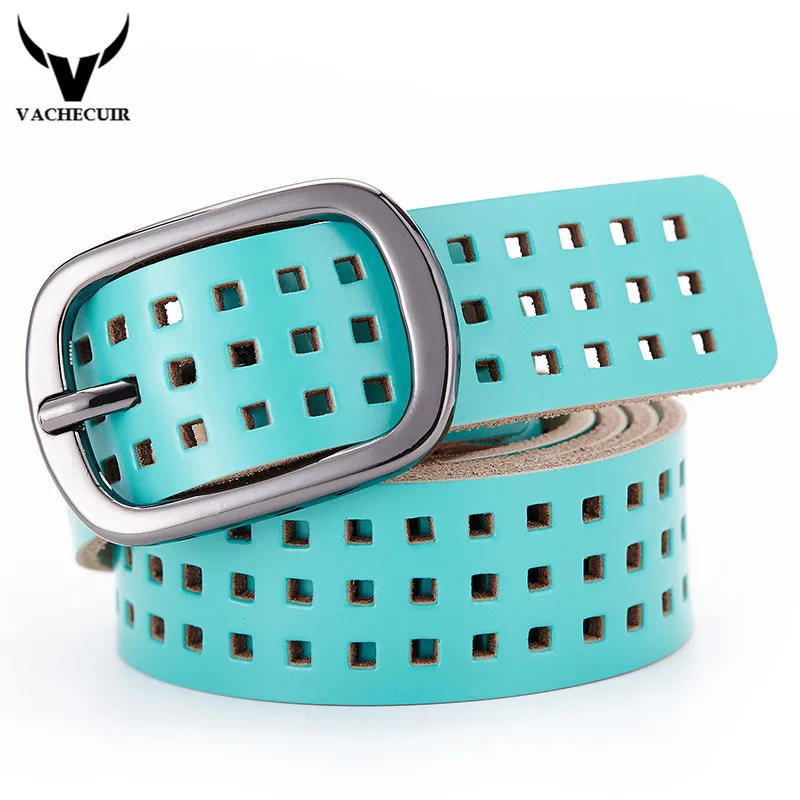 2017 фирменный женский ажурный кожаный ремень с пряжкой язычком дизайнерские