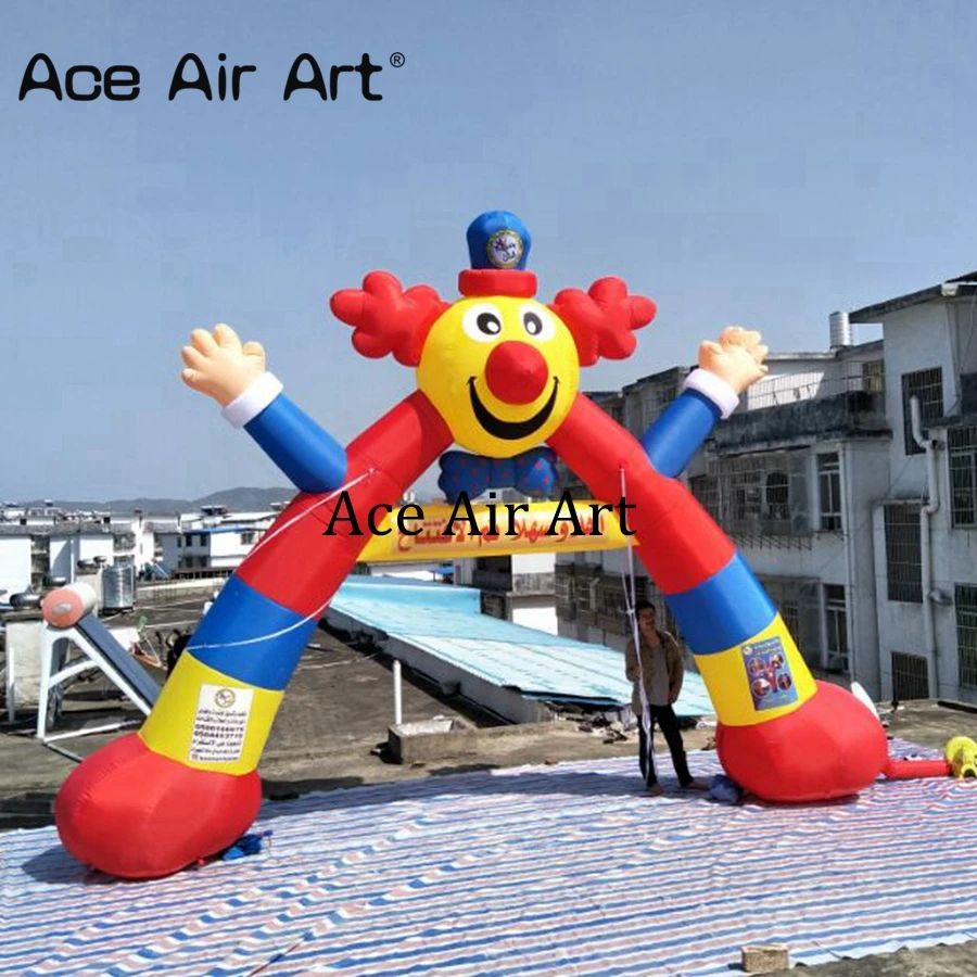 Креативная и красочная надувная АРКА клоуна воздушная Арка добро пожаловать
