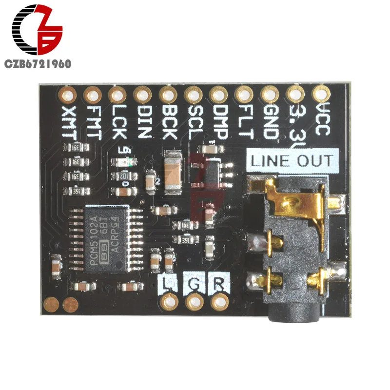 Плата декодера интерфейса PCM5102A DAC I2S 192 кГц 24 бит 3 5 мм стерео разъем цифровой аудио