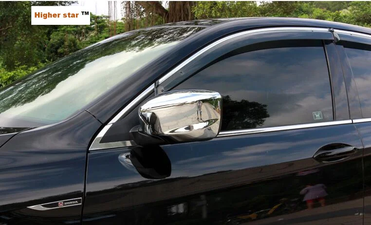 

Higher star ABS chrome 2pcs car side door mirror decoration protection cover For Honda Accord 2009-2017