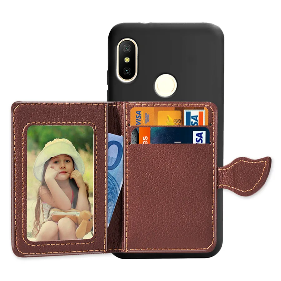 Вертикальный кожаный чехол для телефона с подставкой Xiaomi F1 Redmi 4A 4X Note4X 5 Plus Note5 6 Pro